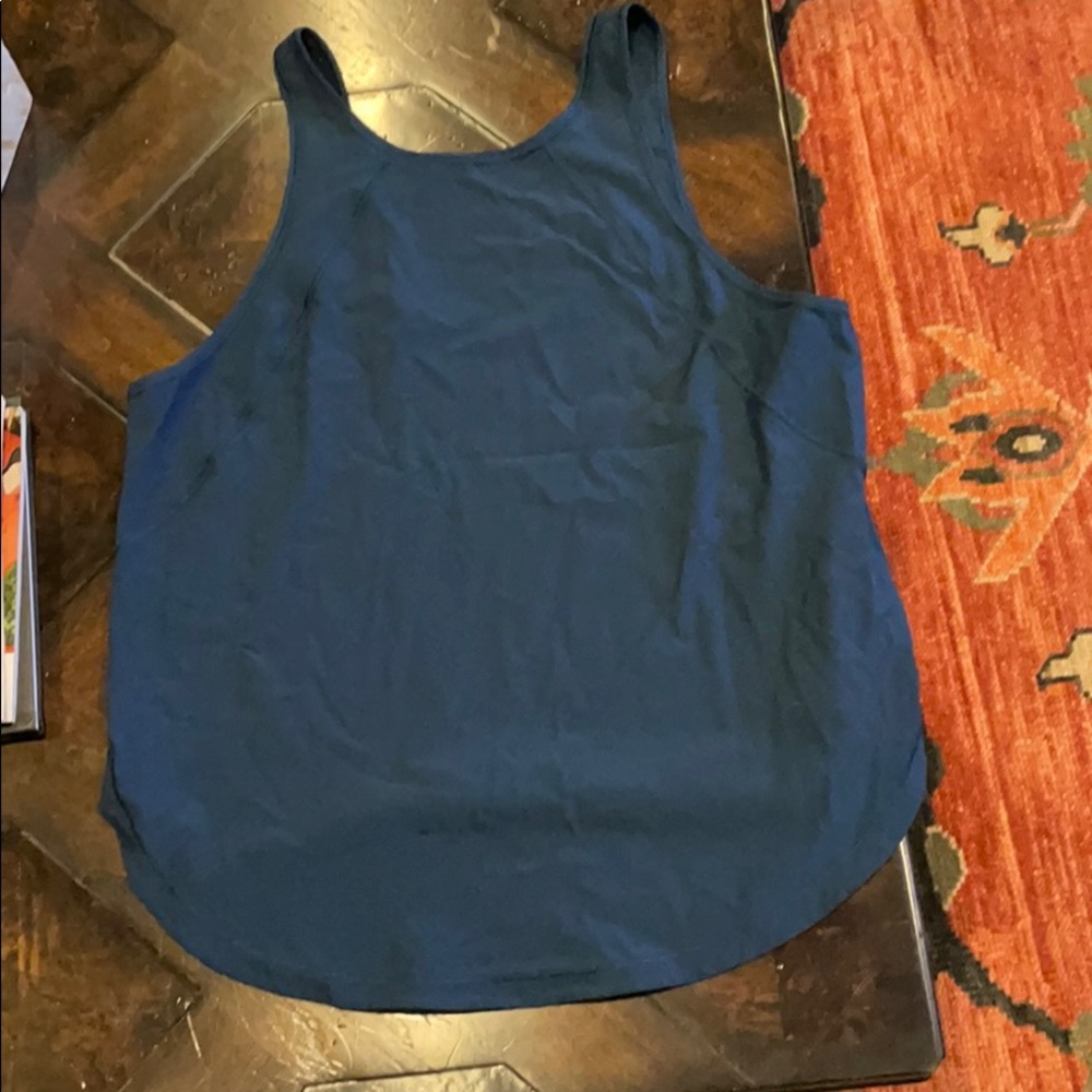 Lululemon dark blue scoop back tank top